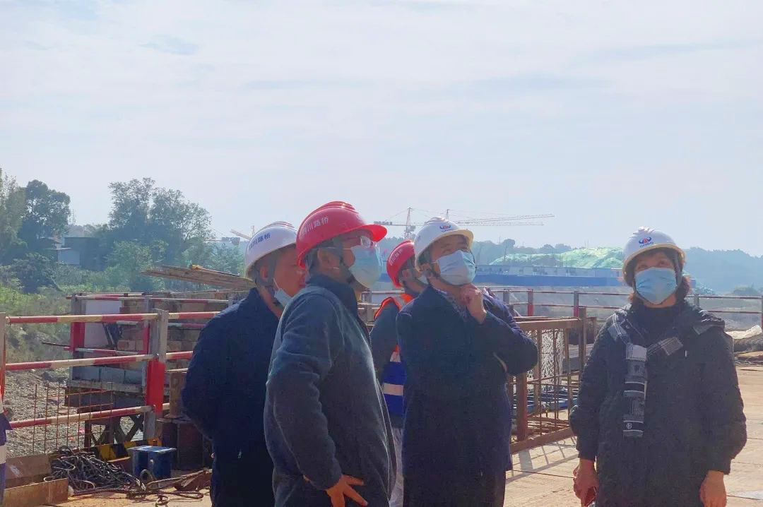 公司黨委副書(shū)記、董事、總經(jīng)理杜江林到成金簡(jiǎn)快速路項(xiàng)目檢查指導(dǎo)工作
